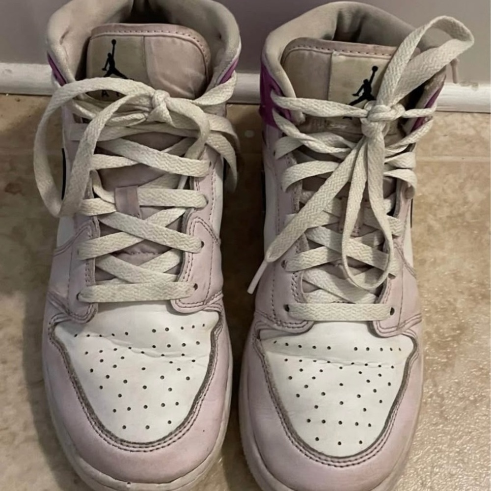 Women's Purple  and White Air Jordans